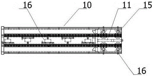 Fire fighting truck telescopic boom structure