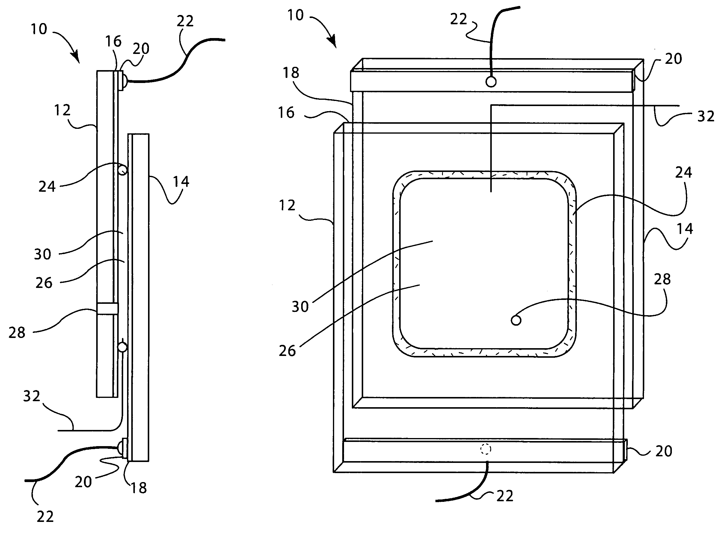 Durable electrooptic devices comprising ionic liquids