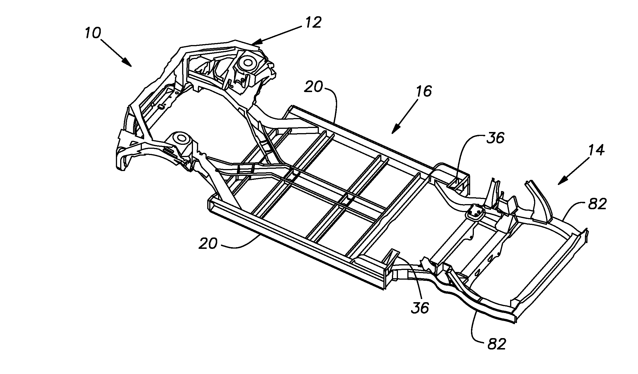 Front floor frame