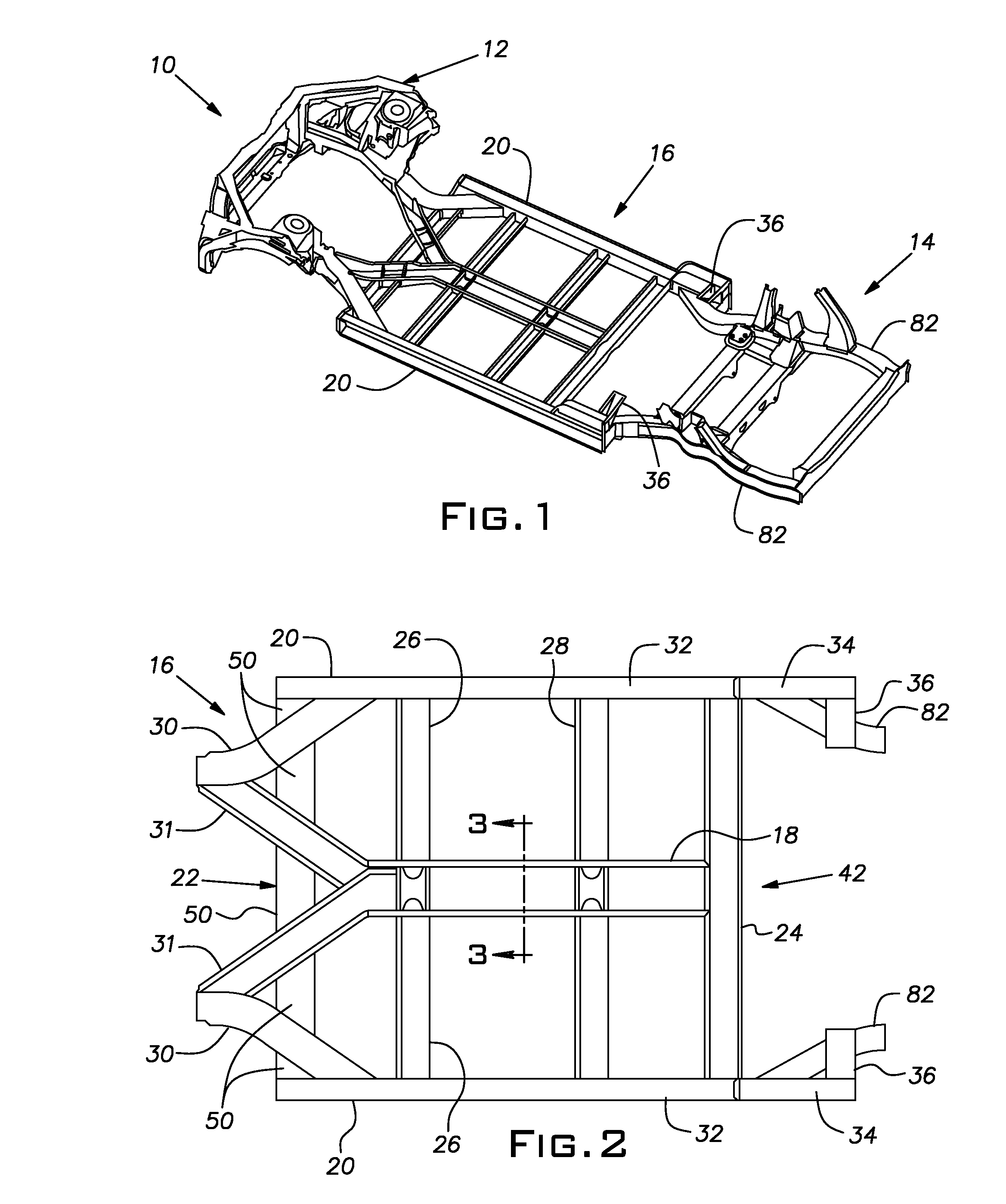 Front floor frame