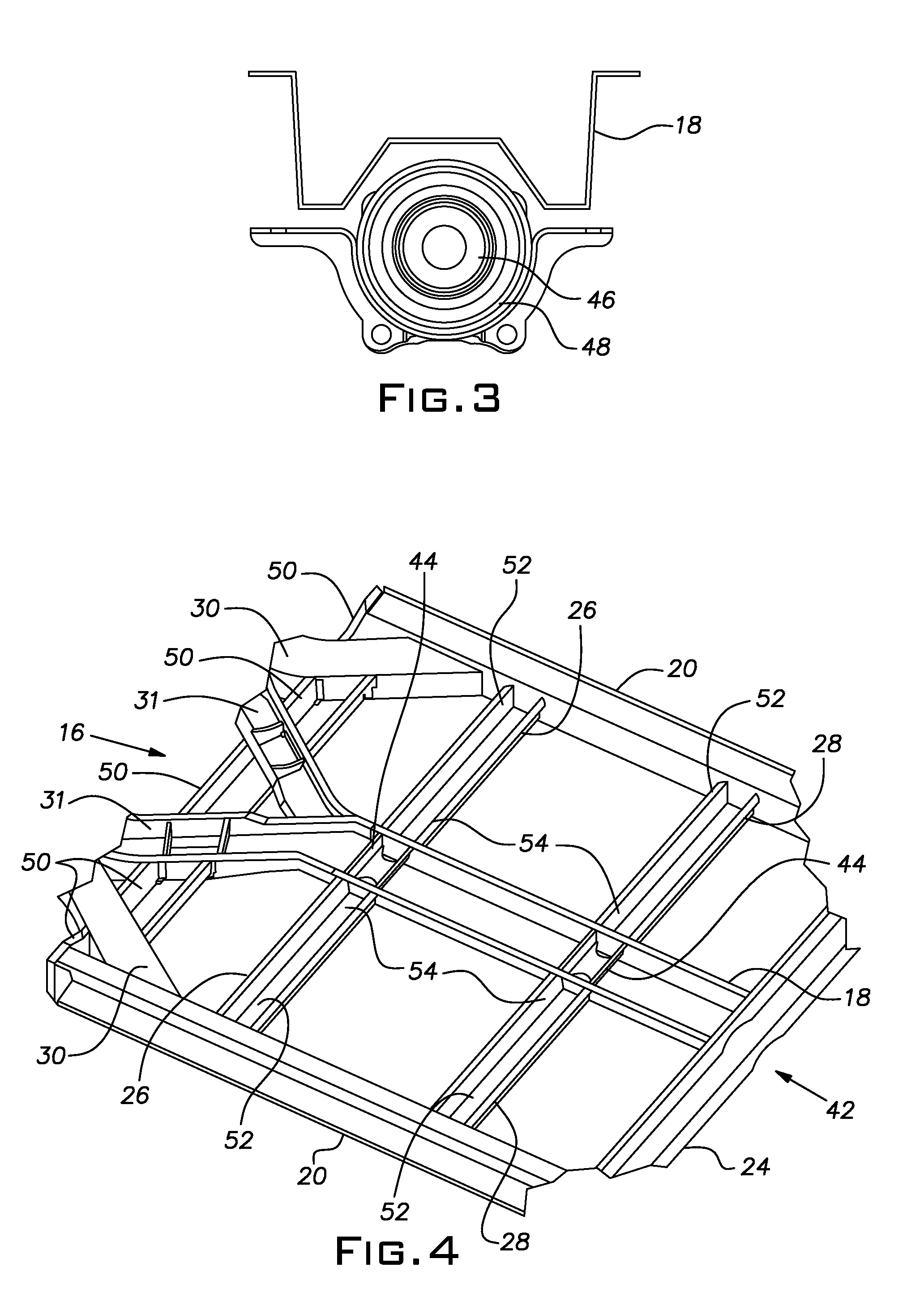 Front floor frame