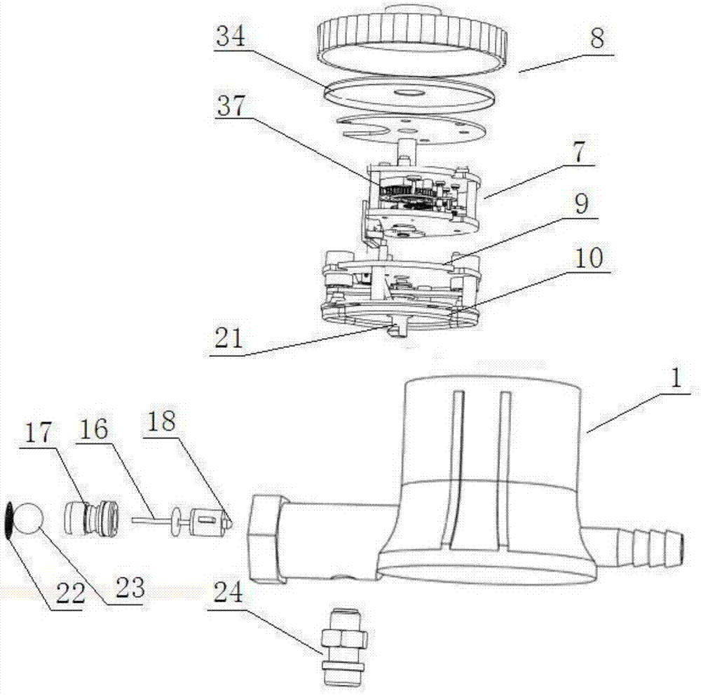 Household gas pipeline timer