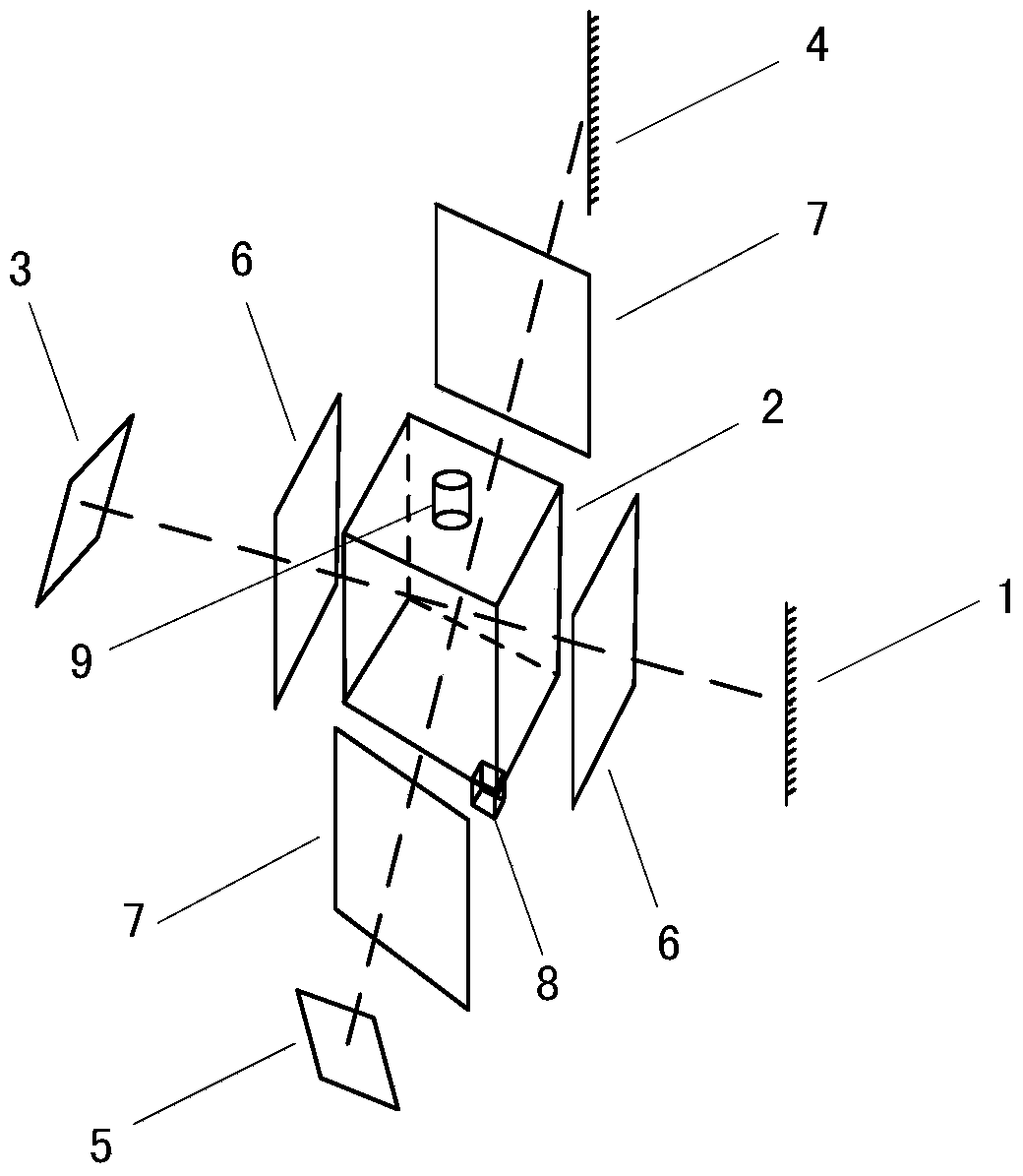 A two-dimensional magneto-optical trap device