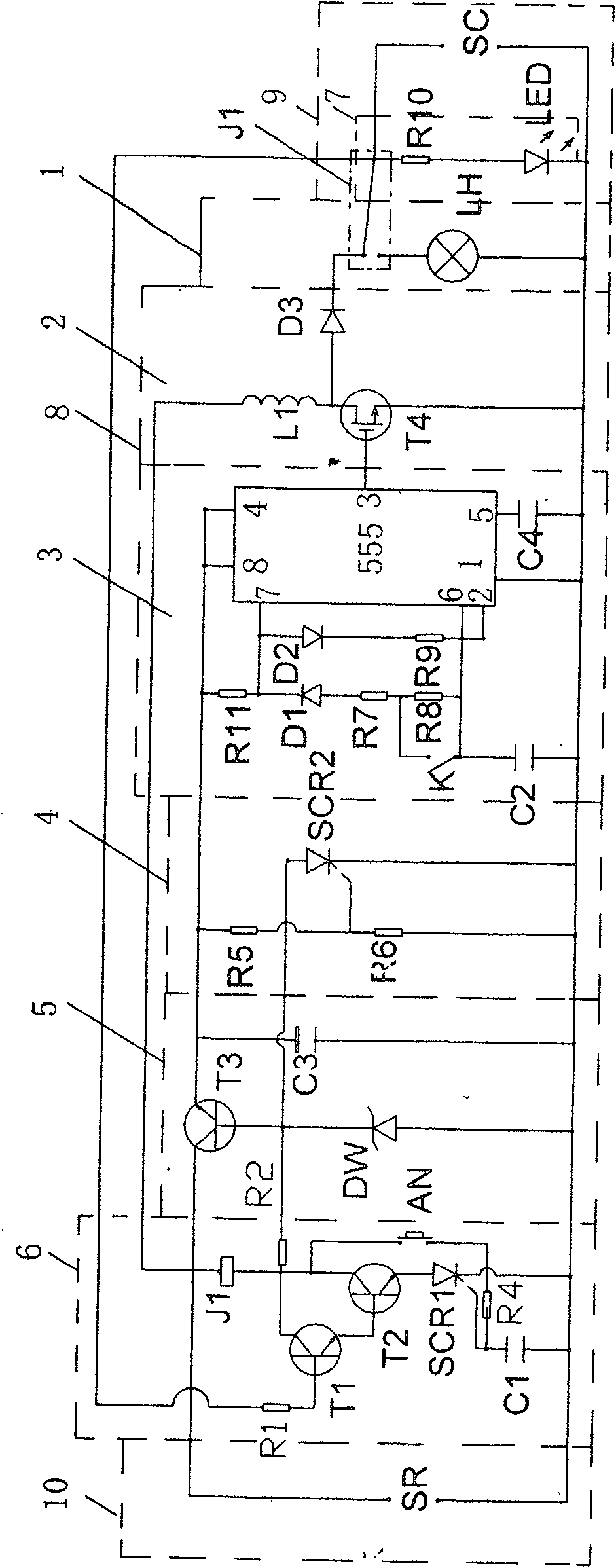 Small household instrument for repairing batteries of electric cars