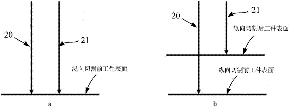 Three-dimensional cutting device and method based on broadband laser frequency domain