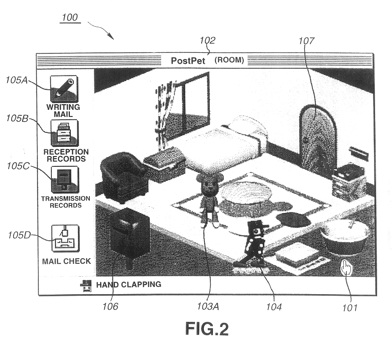 Animated virtual agent displaying apparatus, method for displaying a virtual agent, and medium for storing instructions for displaying a virtual agent