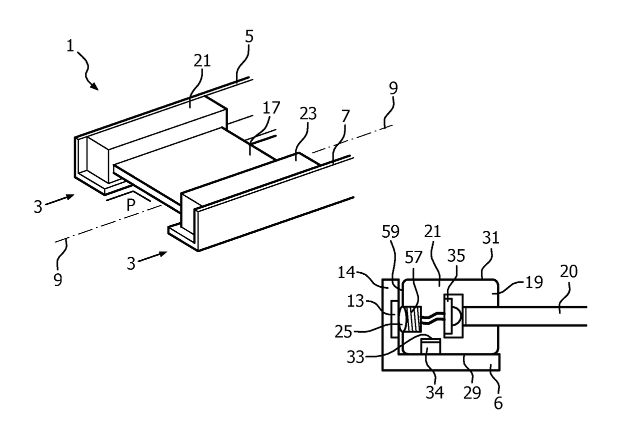 Lighting system, track and lighting module therefore