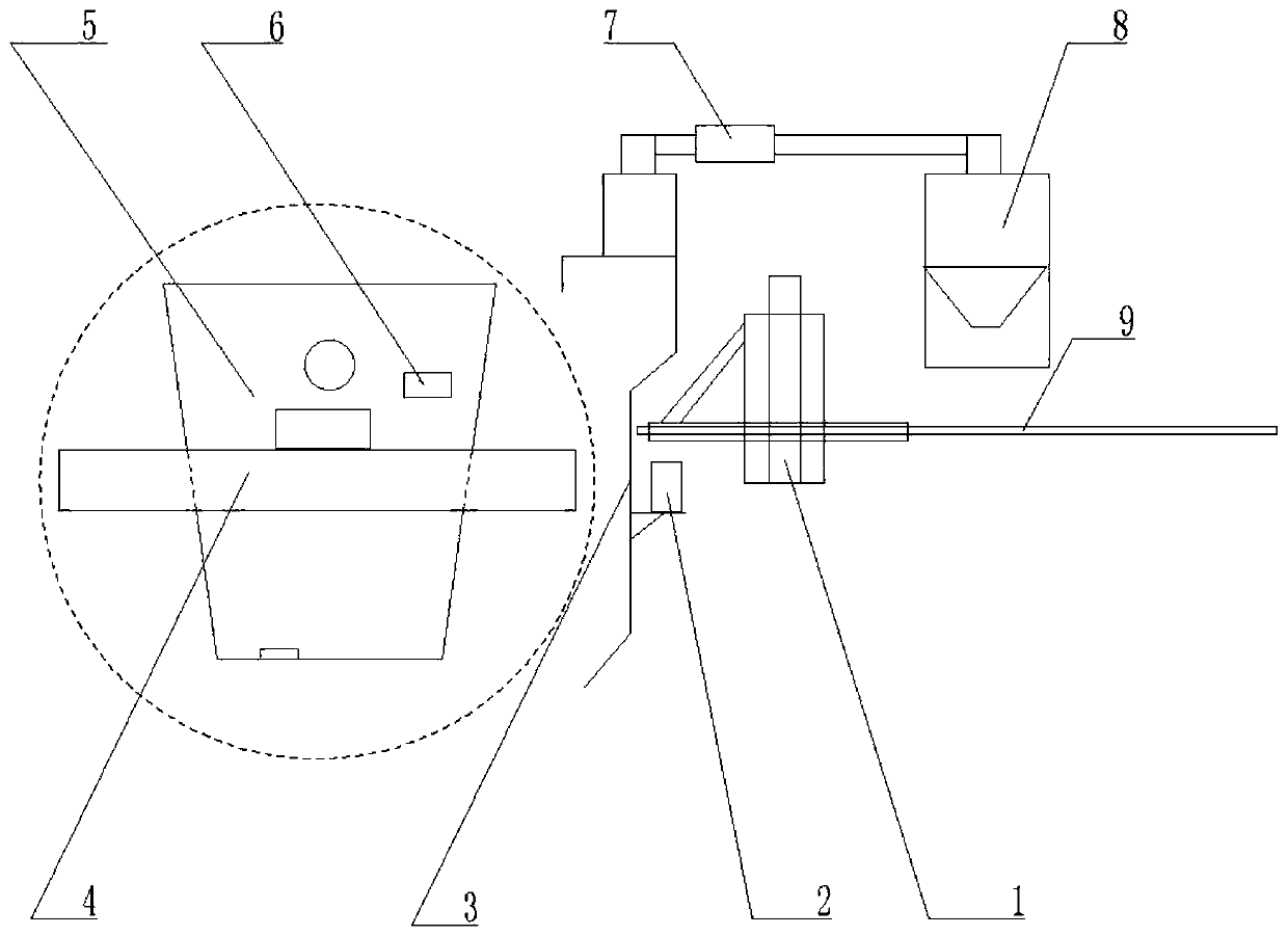 Hot repairing method of molten steel cylinder