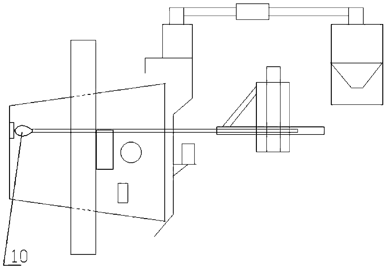 Hot repairing method of molten steel cylinder