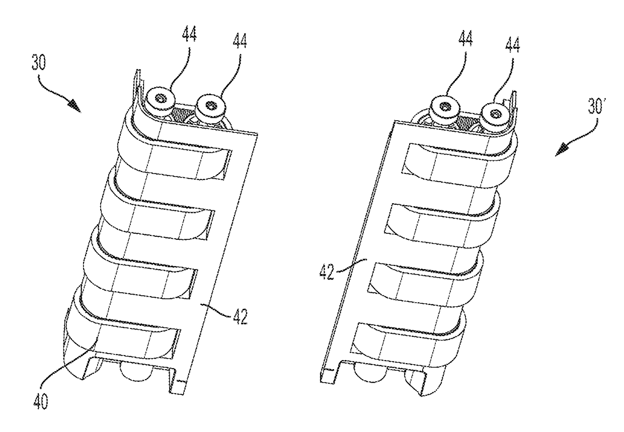 Paper shredder having interchangeable feed belt cartridges