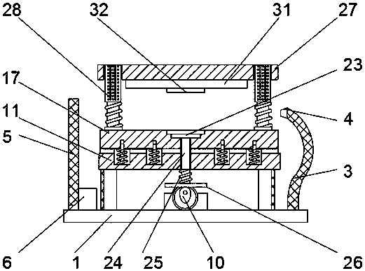 Hardware stamping die