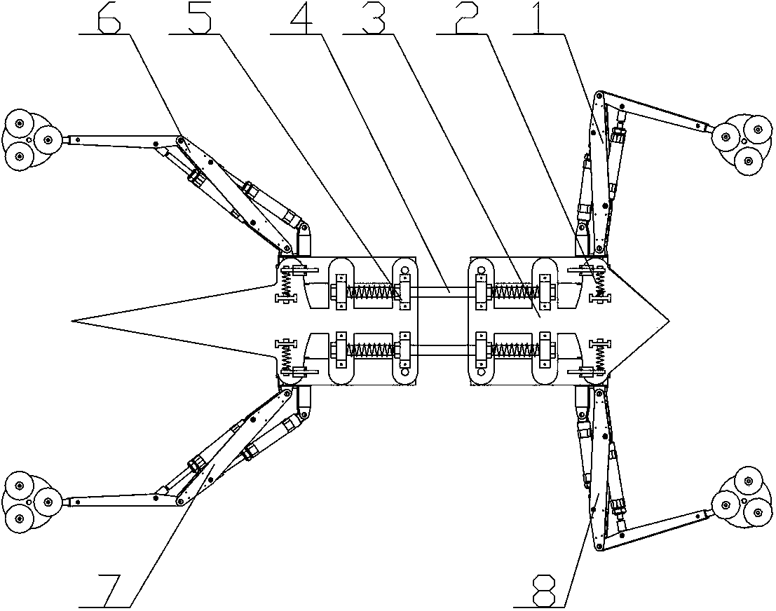 Full-pneumatic vacuum absorption type wall-climbing robot