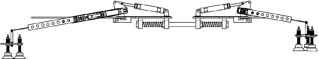 Full-pneumatic vacuum absorption type wall-climbing robot