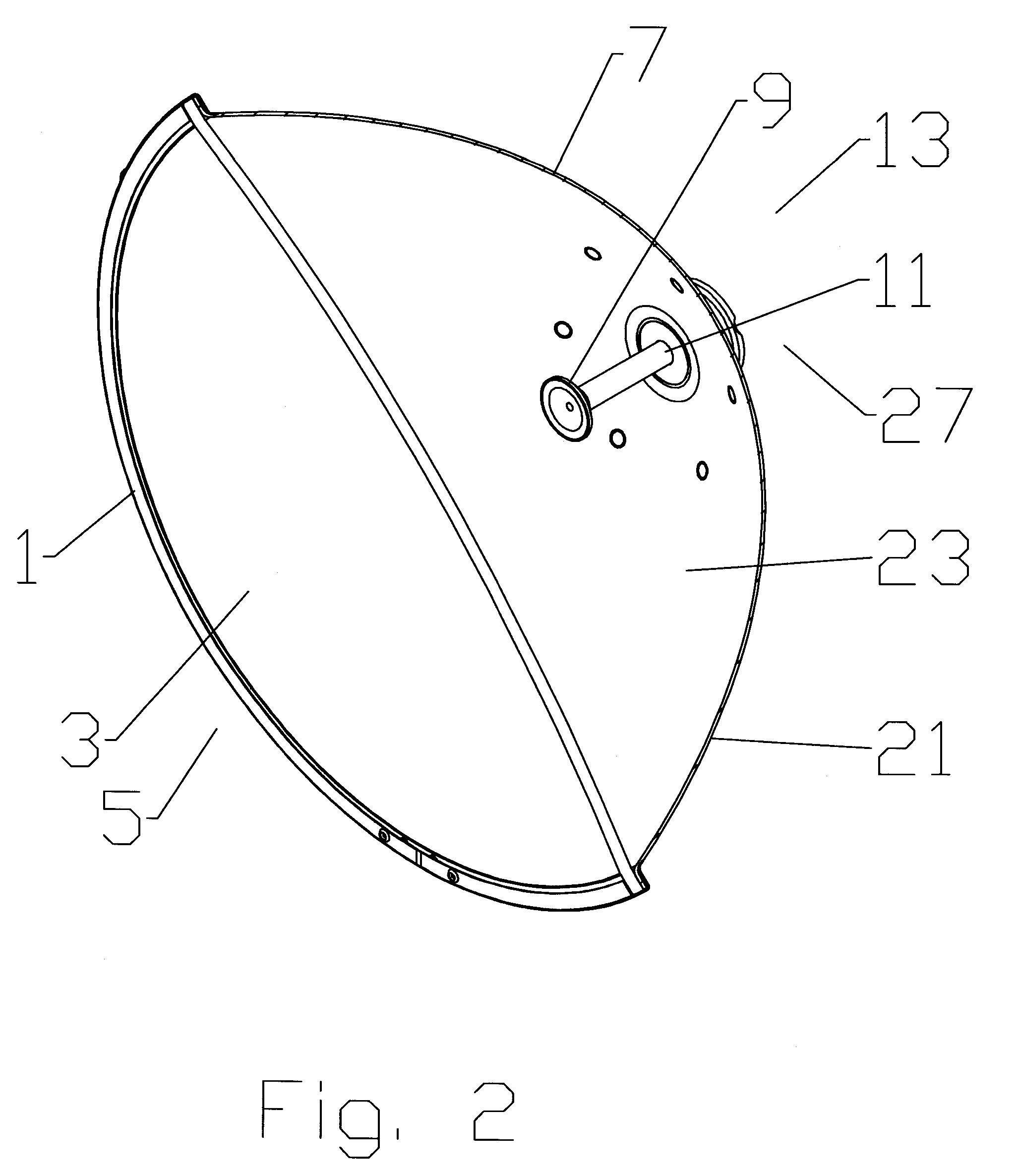 Radome attachment band clamp