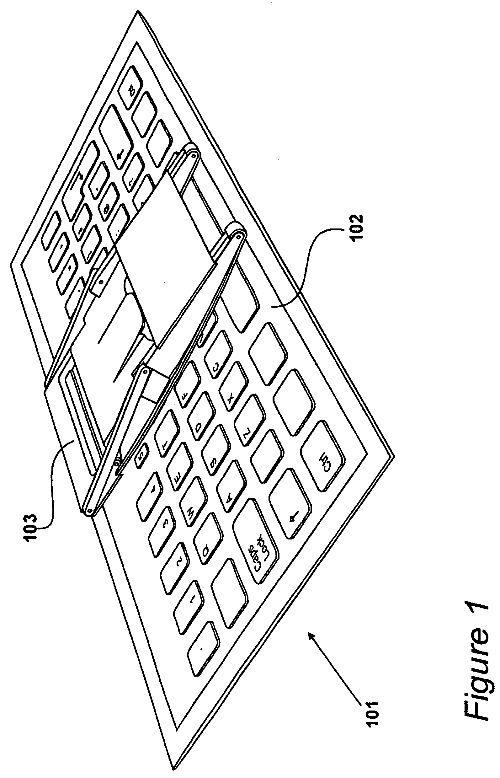 Flexible foldable keyboard