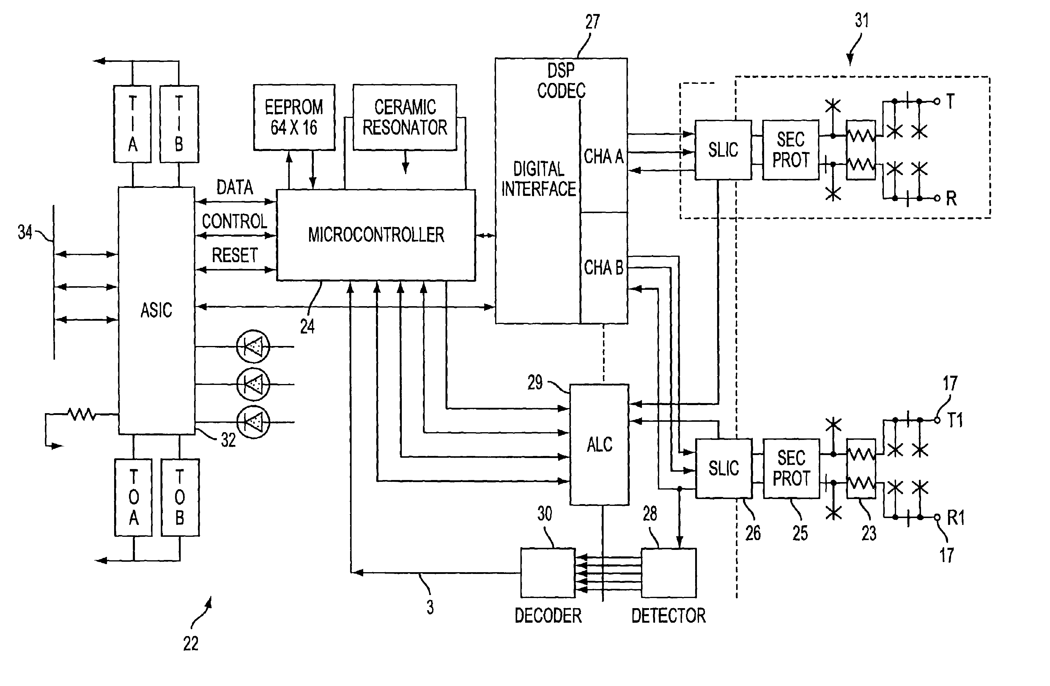 Method and apparatus for off-hook management of plural subscriber premises devices connected to same telephone line