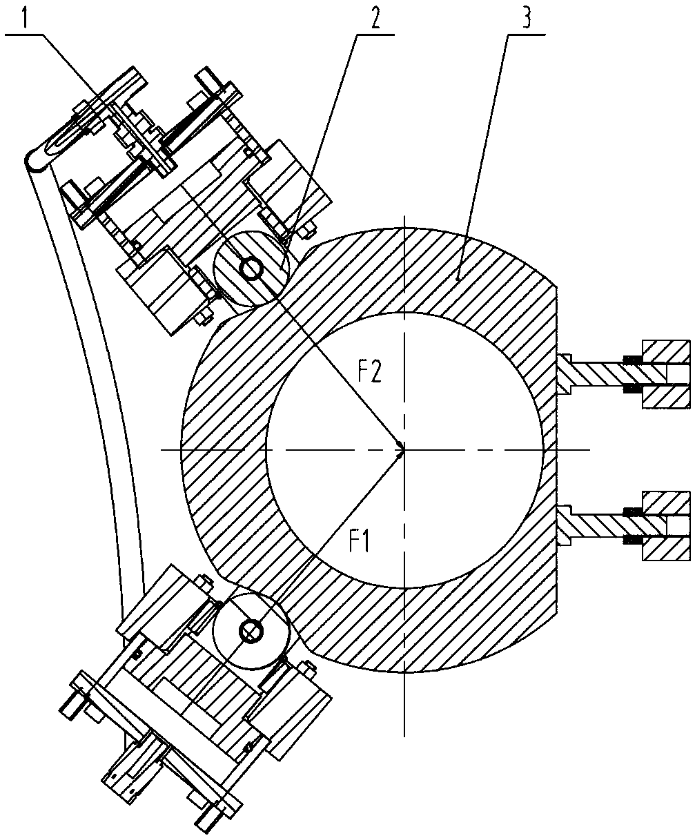 Centering supporting mechanism, car coupler buffering device adopting centering supporting mechanism and centering method