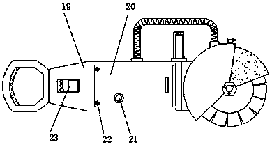 Grooving machine with blades easy to replace