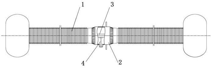 Wall bushing using detachable transportation support