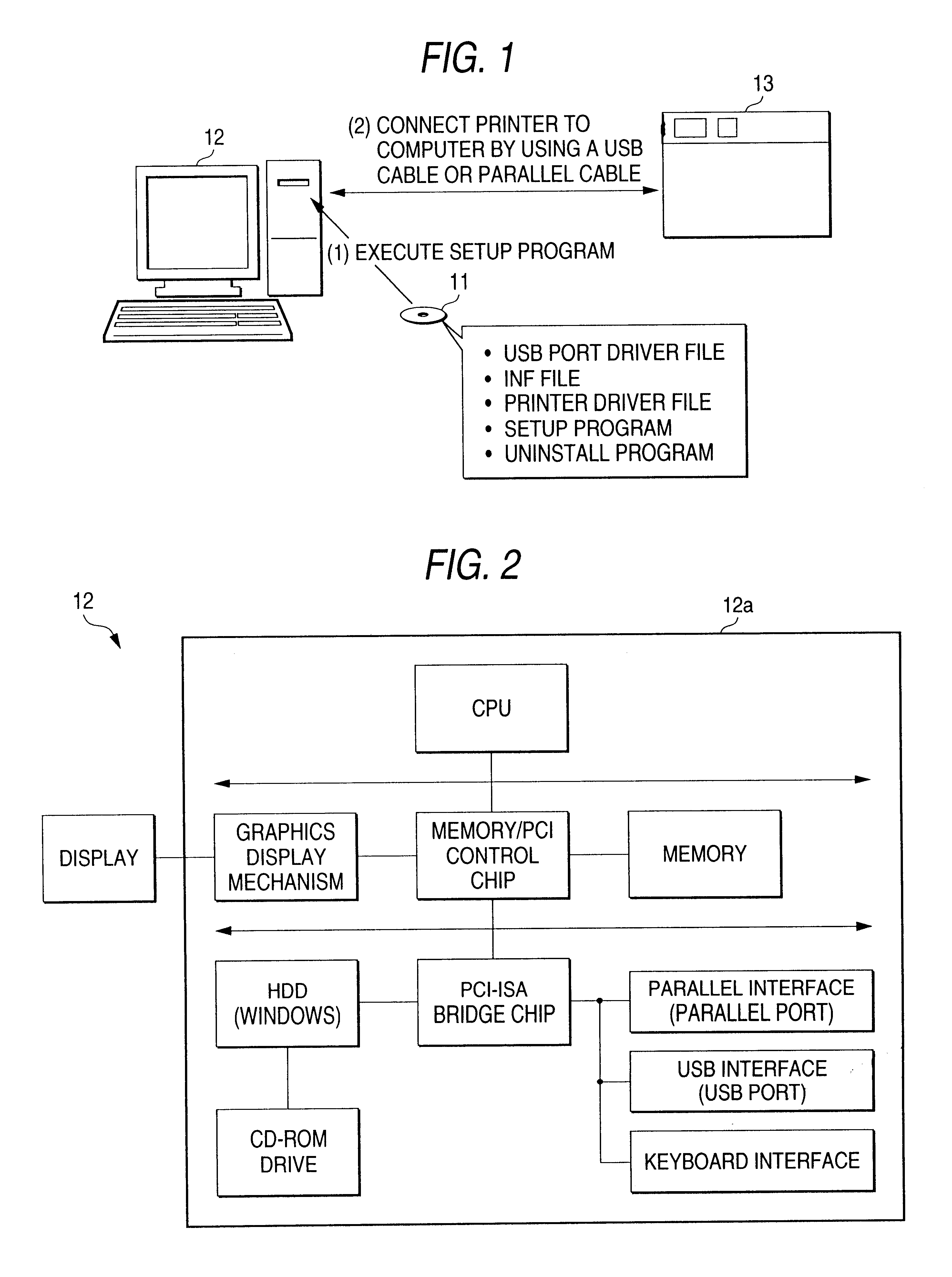 Computer readable medium for setup and setup method