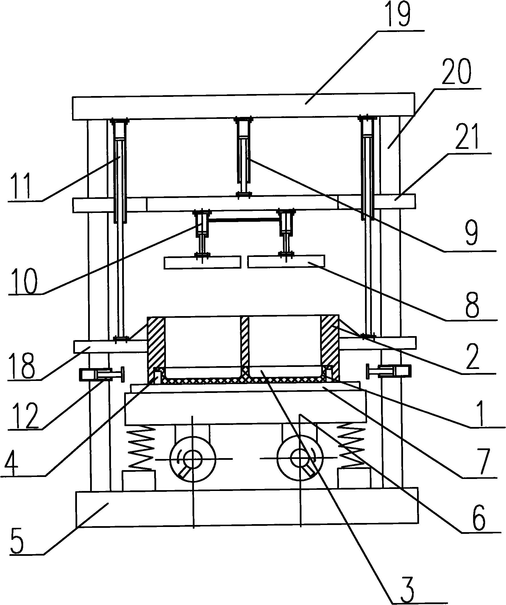 Production technology of composite water permeable brick