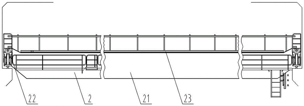 An upper swivel crane suitable for low headroom workshops