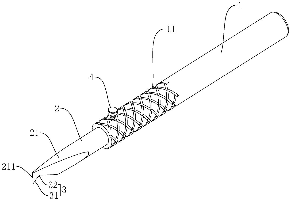 A manual carving knife