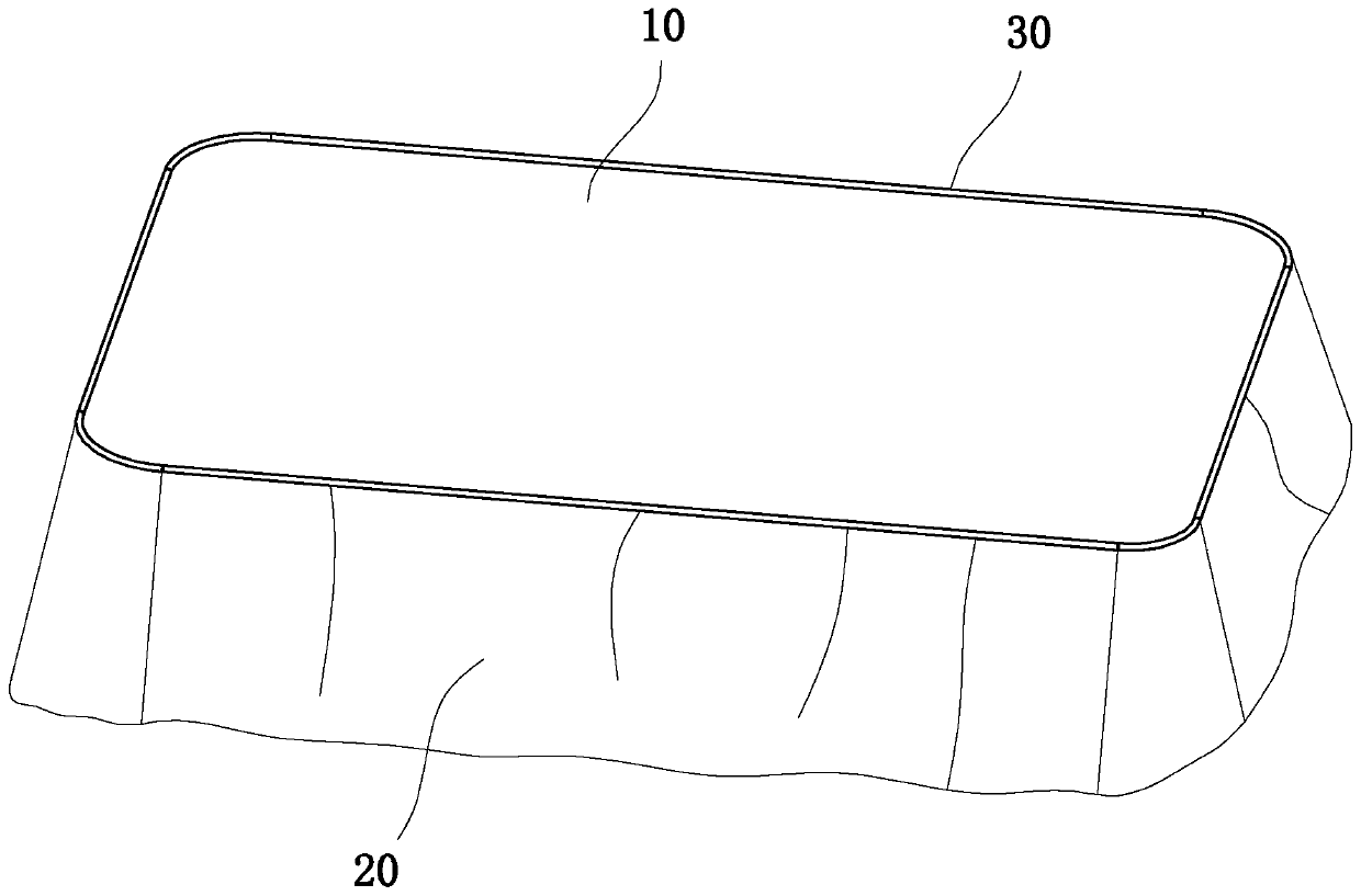 A sewing method of a bed sheet