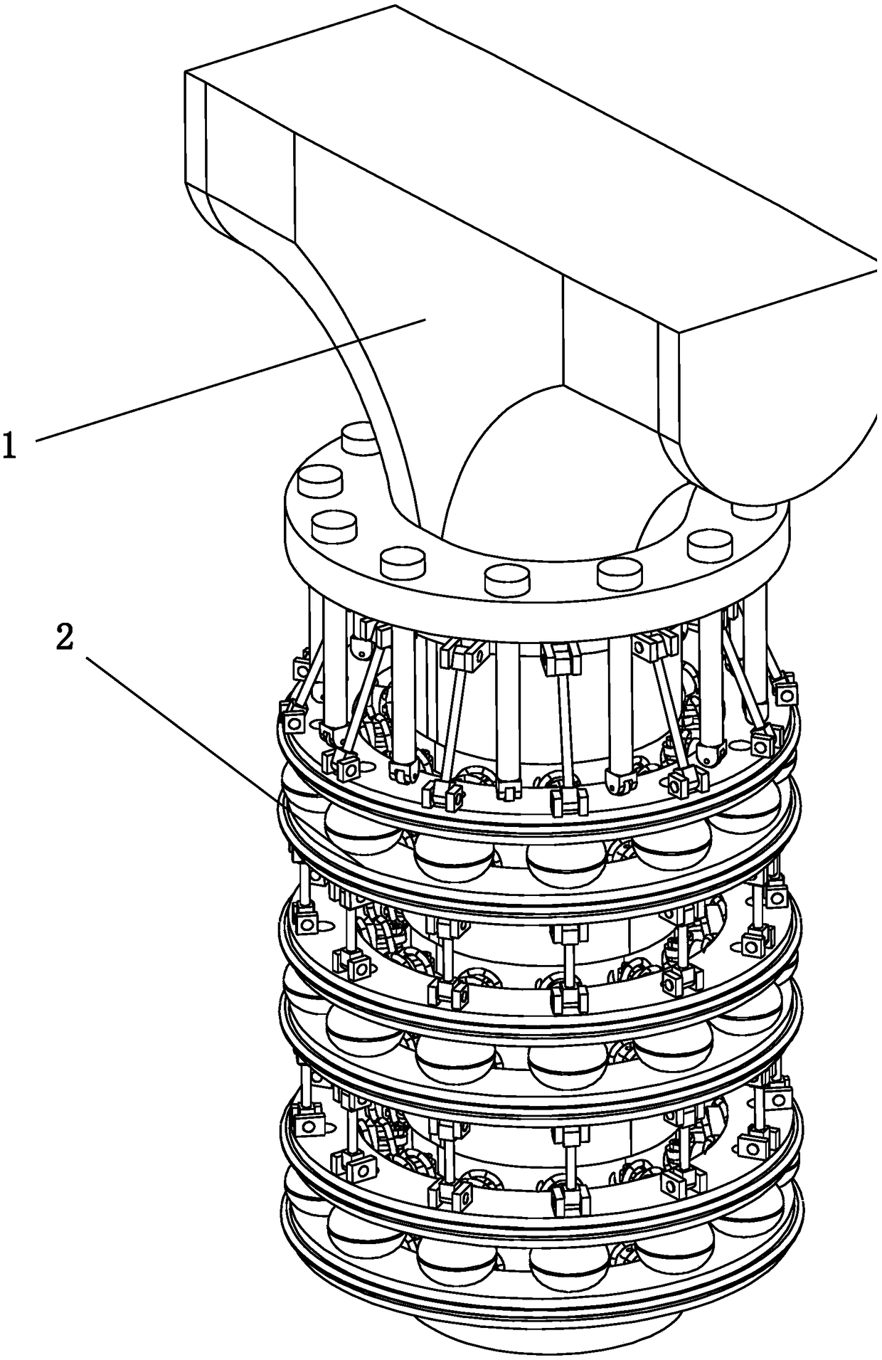 Anti-collision device with force discharging function for bridge pier