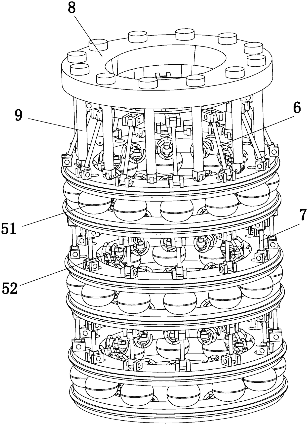 Anti-collision device with force discharging function for bridge pier