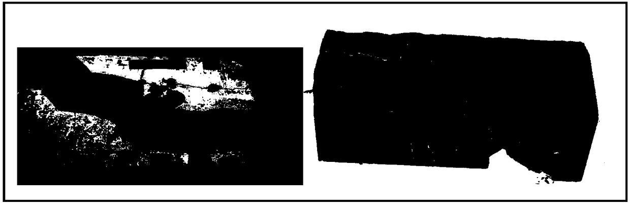 Physical model test method for extension rules of natural cracks and artificial cracks