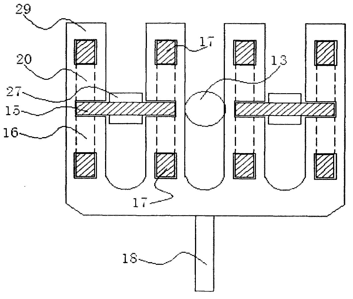 Chain transmission continuous penetrating type static sounding device