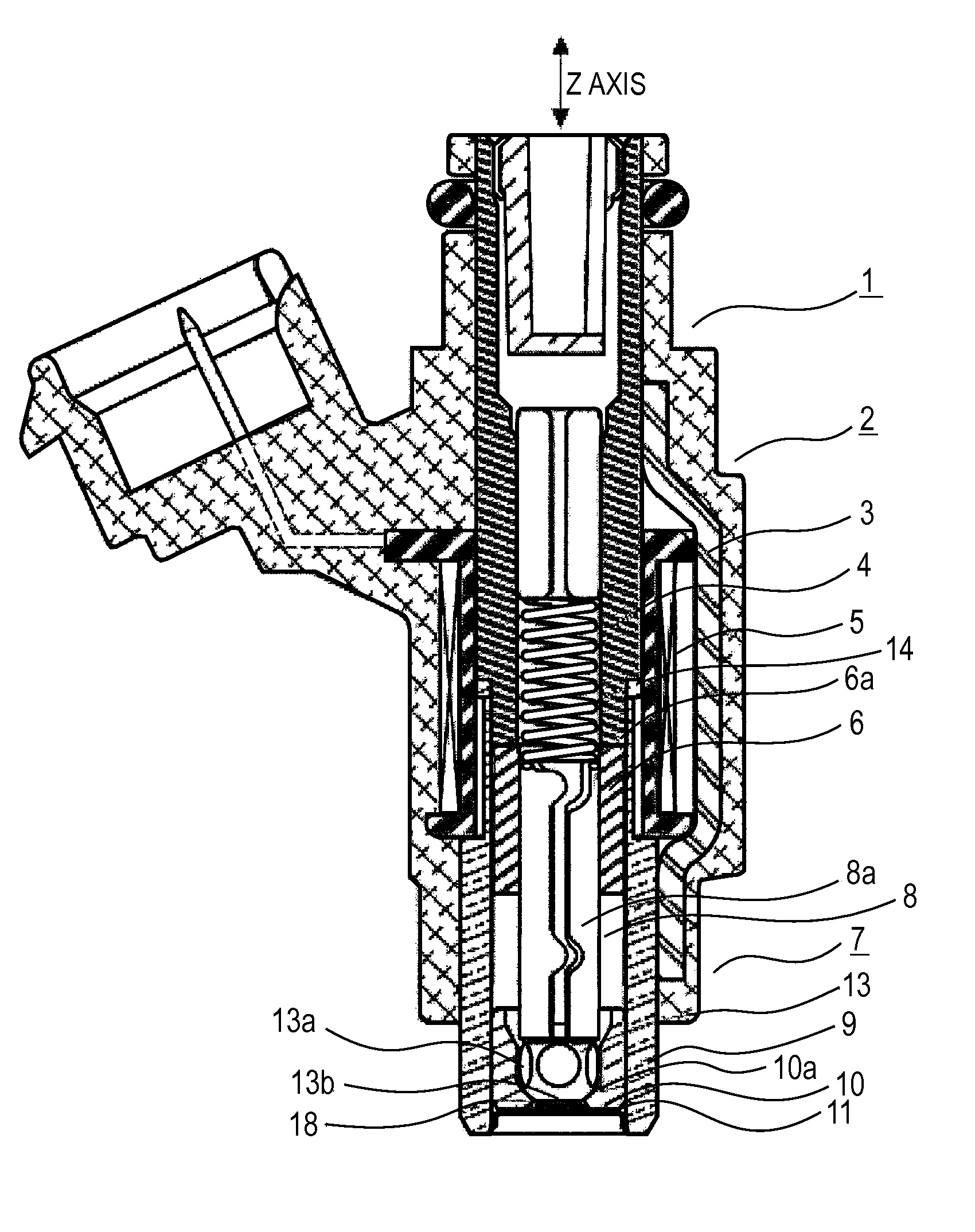 Mist forming method using fluid injection valve, fluid injection valve, and mist forming apparatus