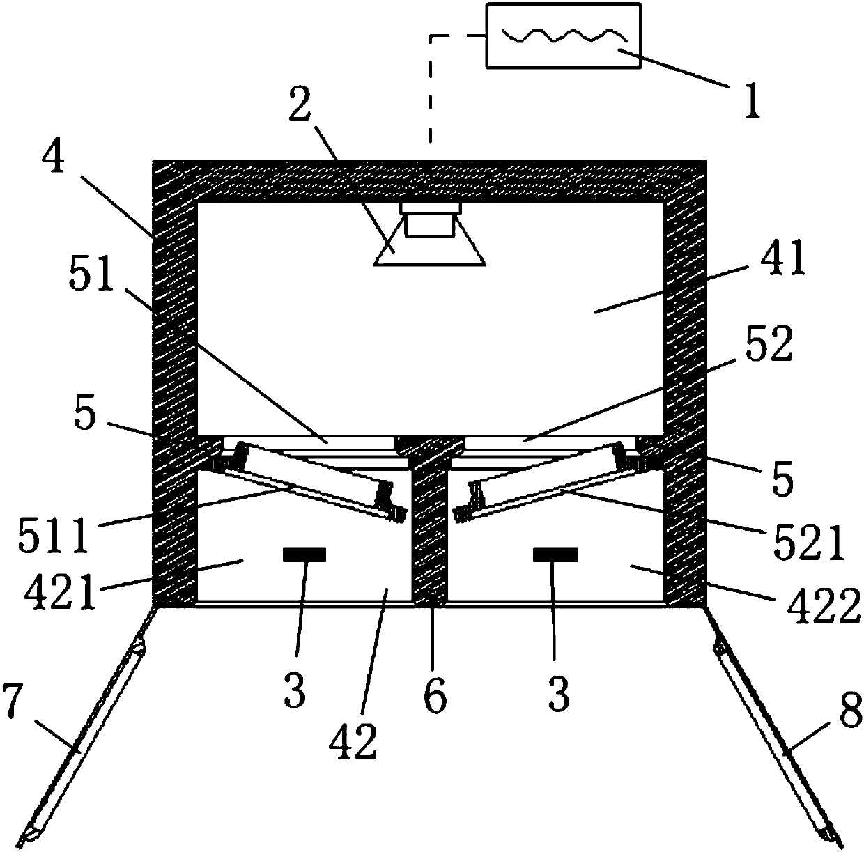 Glass sound insulation comparing device