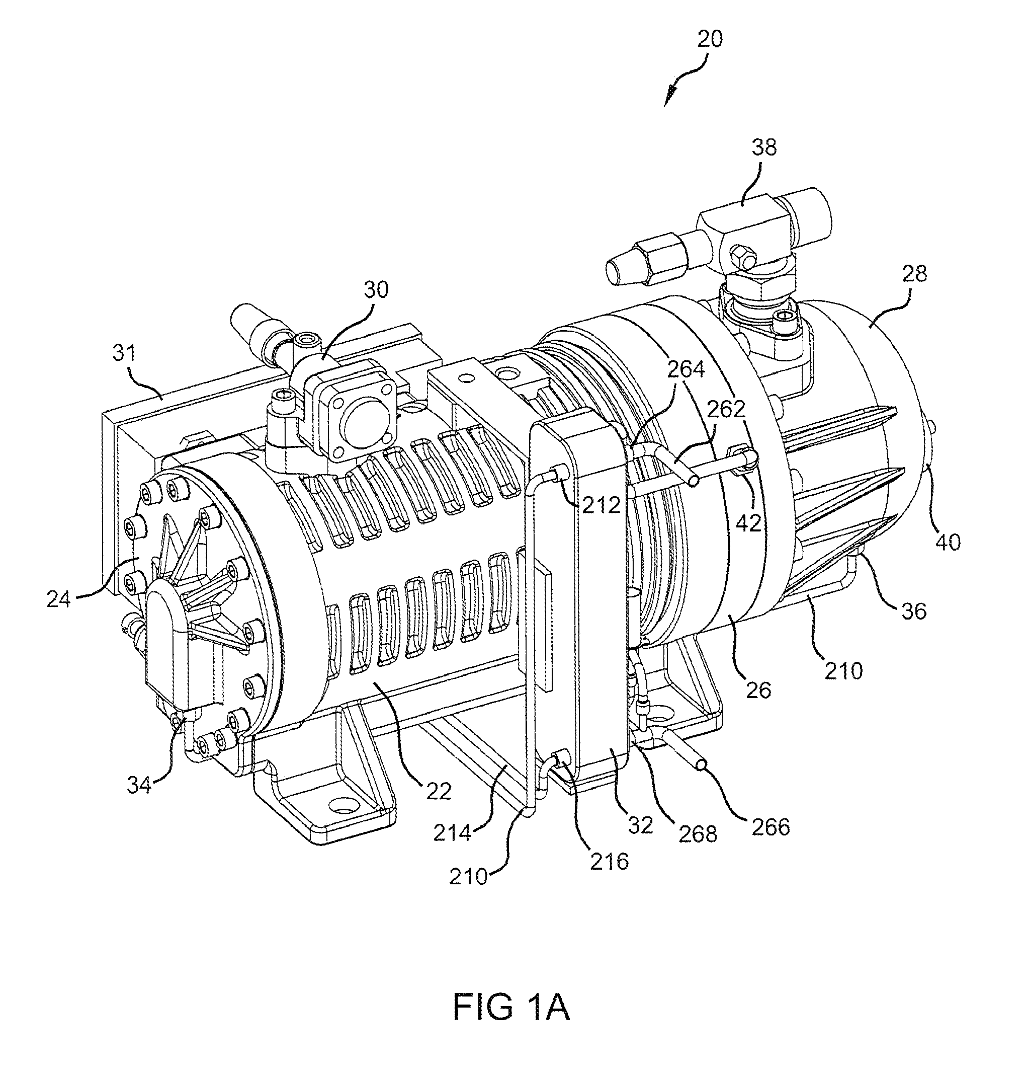 Compressor and oil-cooling system