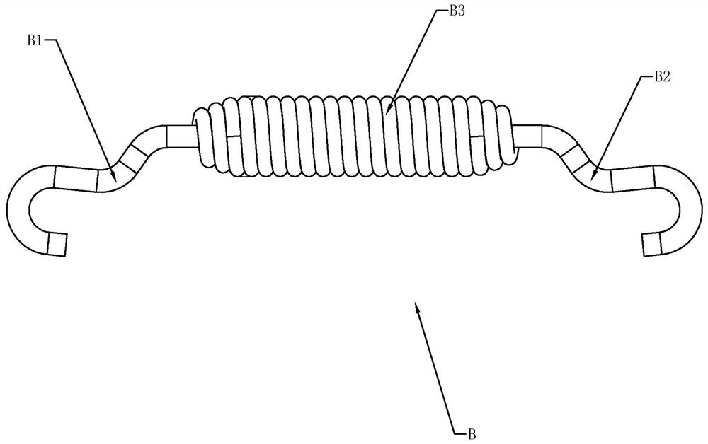 Production technology of big truck hub brake spring B