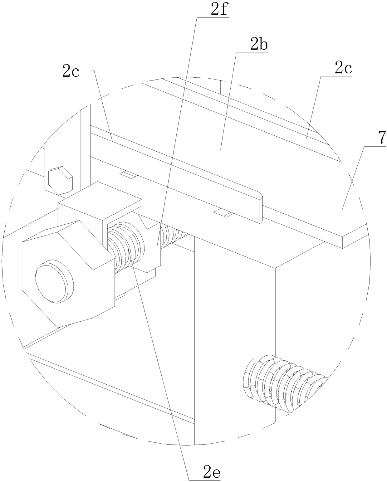 Positioning device of high-precision laser butt welding machine