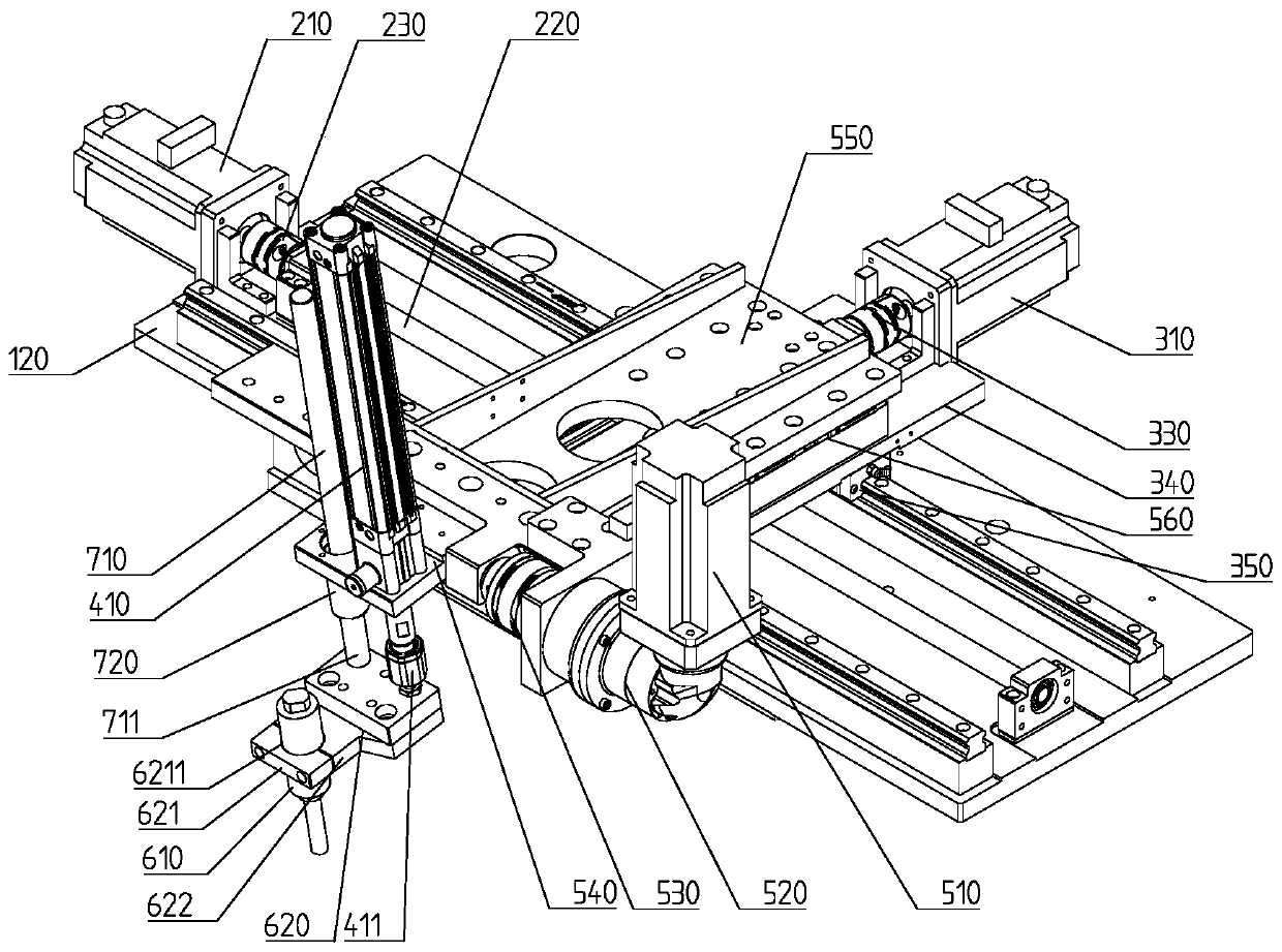 Flexible engine oil filling mechanism of engine assembly line