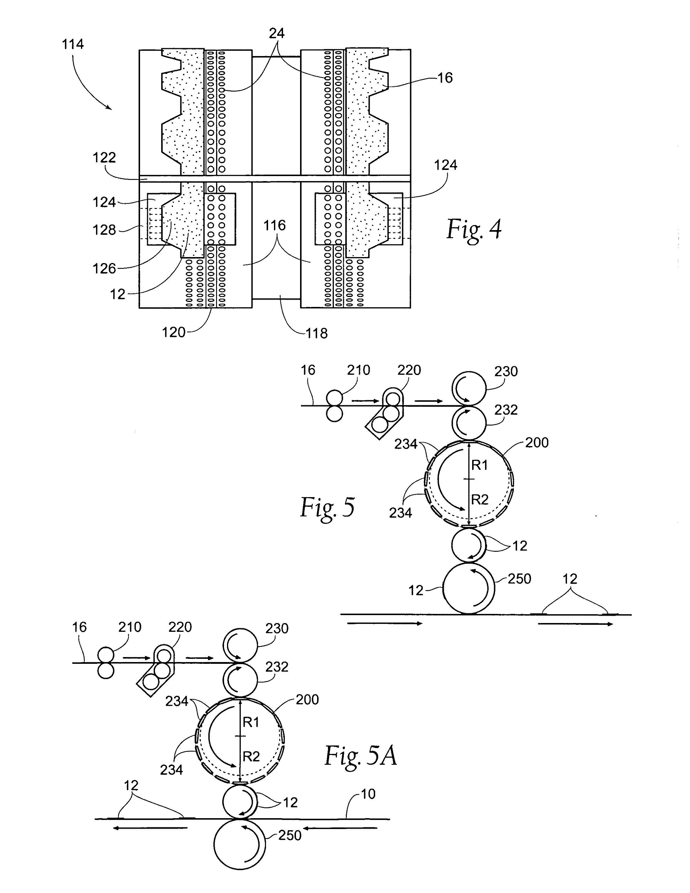 Methods and apparatus for application of nested zero waste ear to traveling web