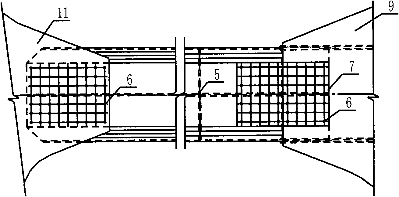 Octahedral tank type steel purlin arc bridge boom