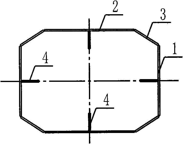 Octahedral tank type steel purlin arc bridge boom