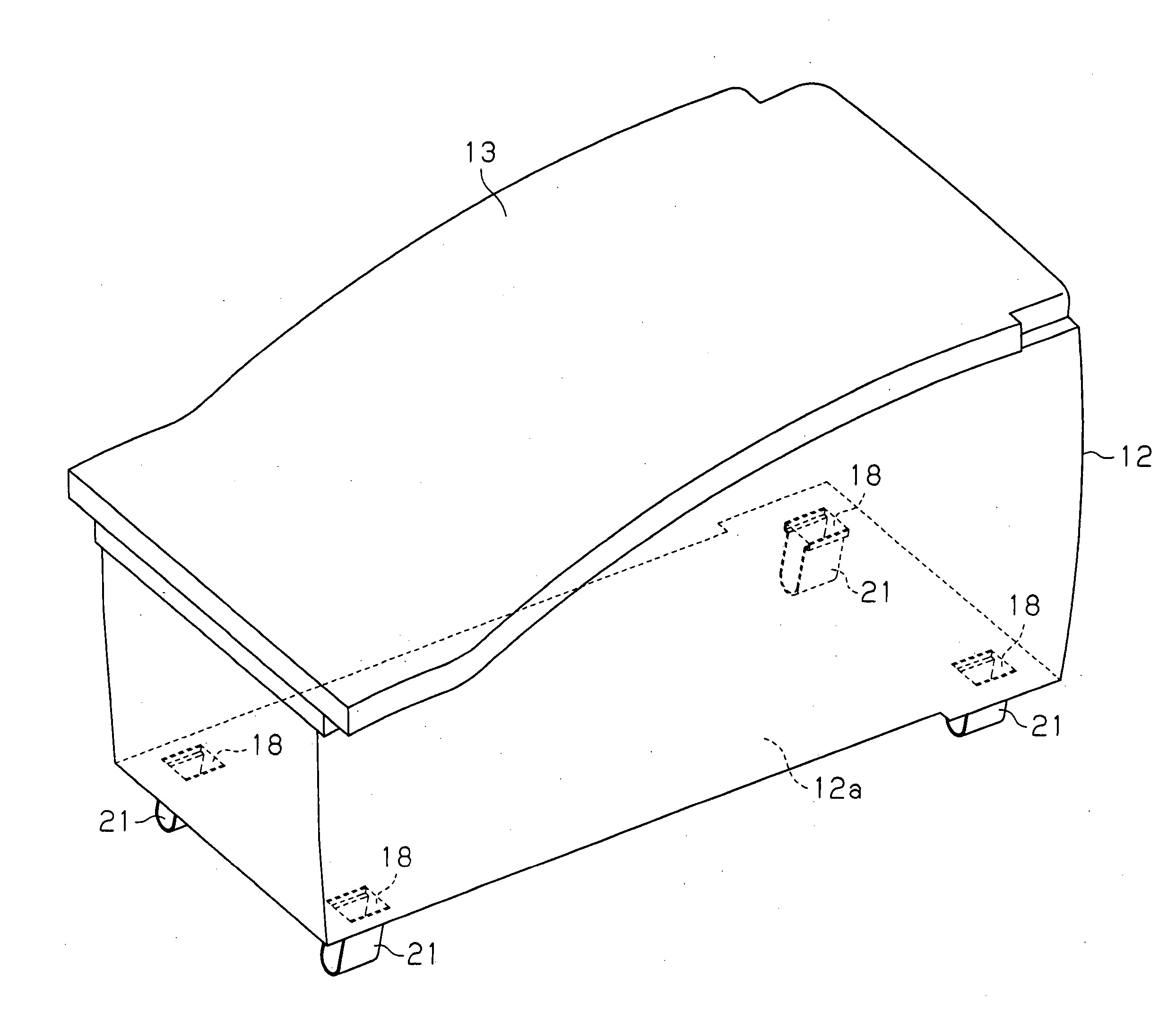 Mounting structure for console