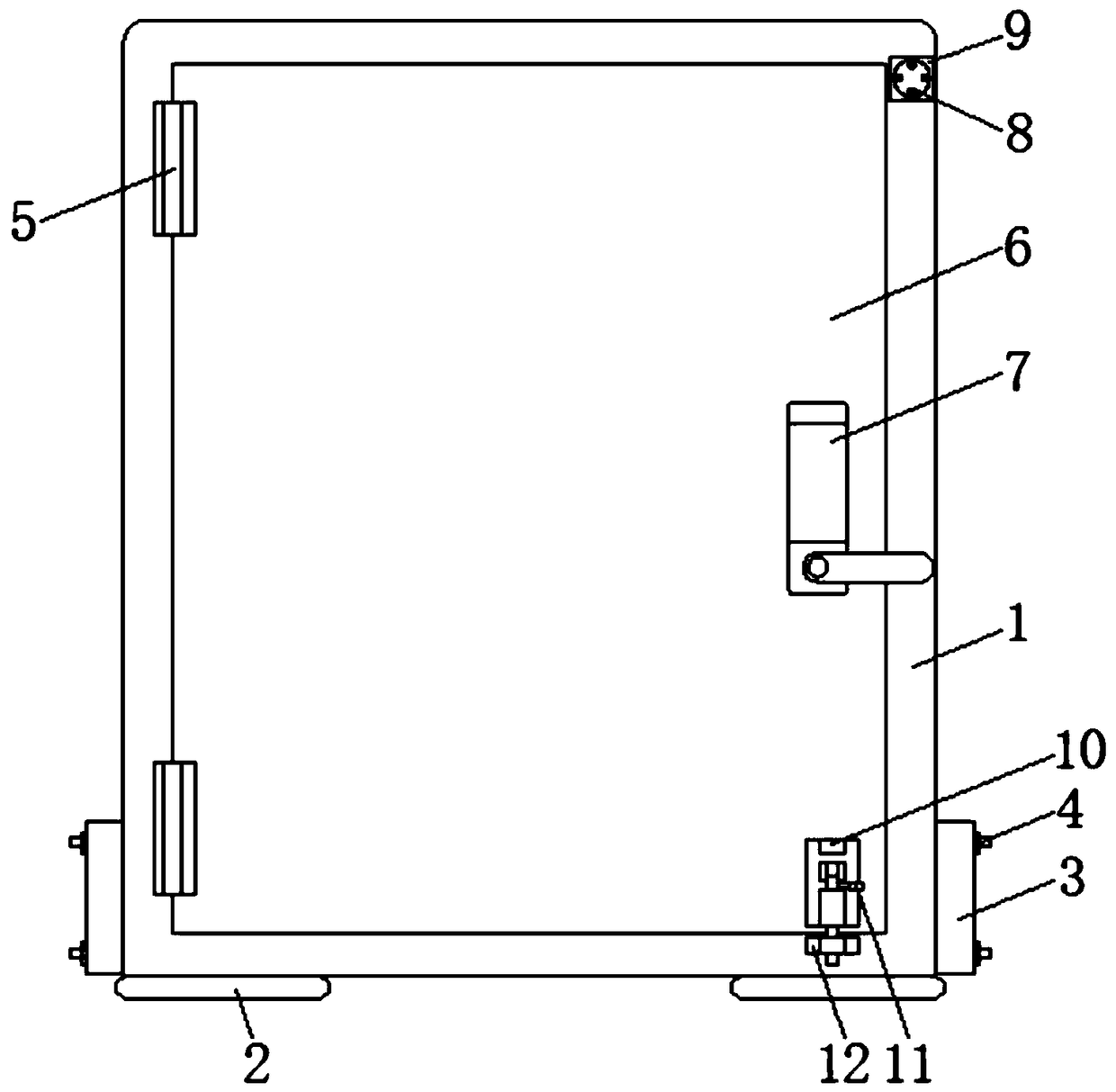 Computer network equipment box with anti-theft and alarm functions