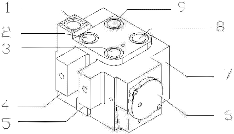 Pneumatic amplifier capable of achieving three-outage position protecting function