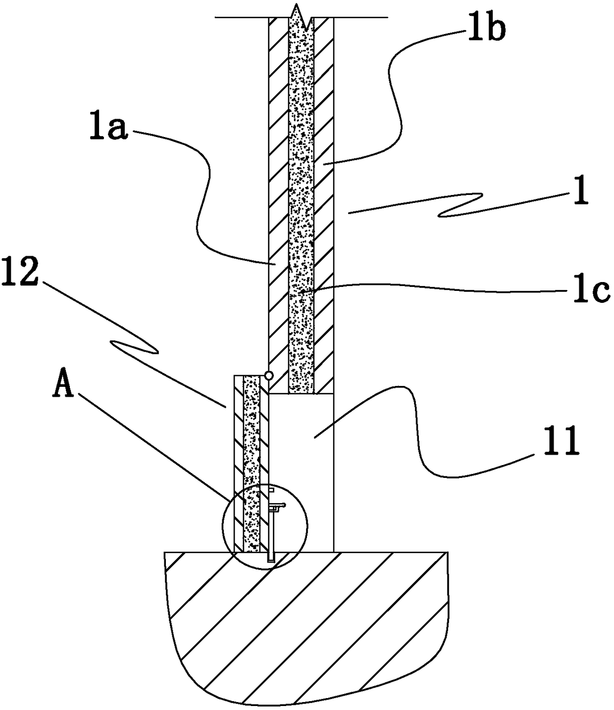 Fireproof curtain structure