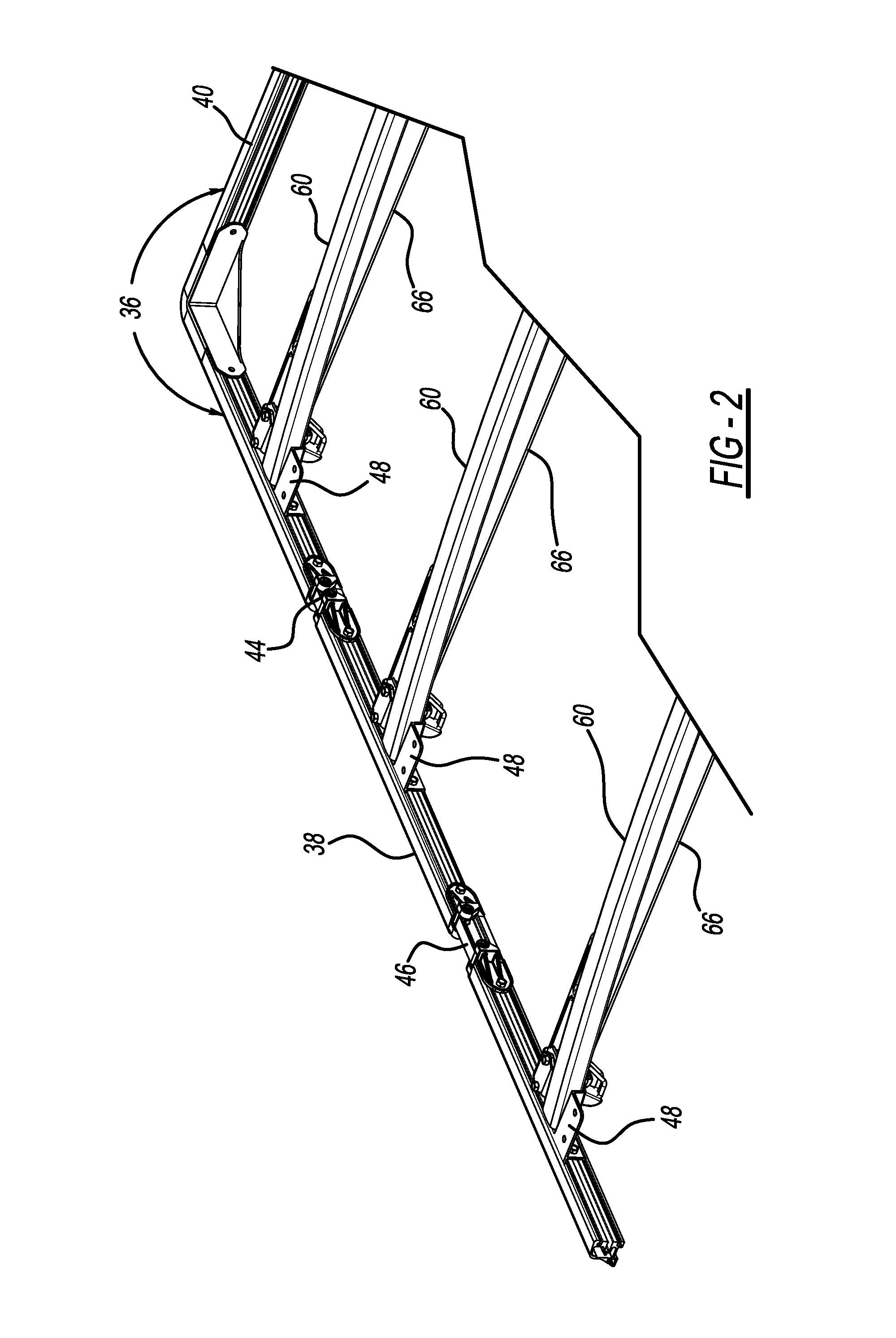 Pickup truck bed tonneau cover support structure and method