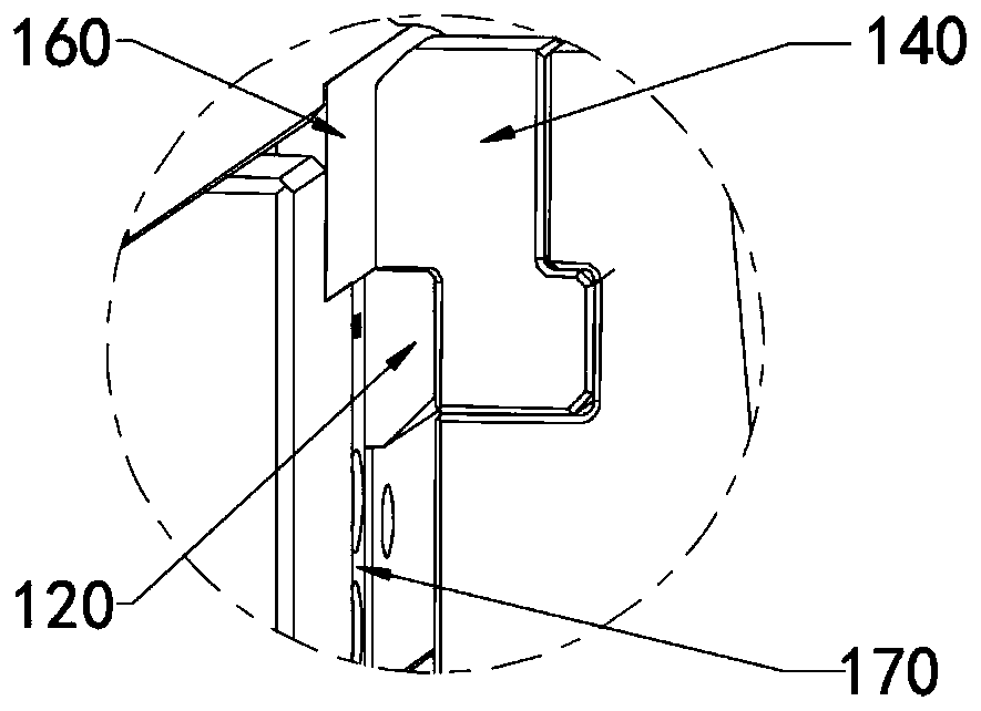 Nylon latch lock and inclined top combined core pulling mechanism