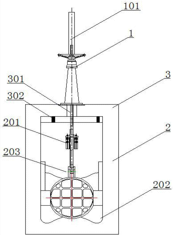 Round sewage gate