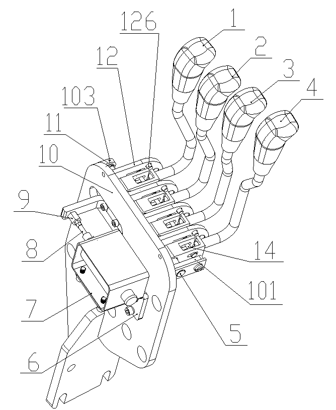 Forklift multi-way valve operating mechanism with safety protecting function