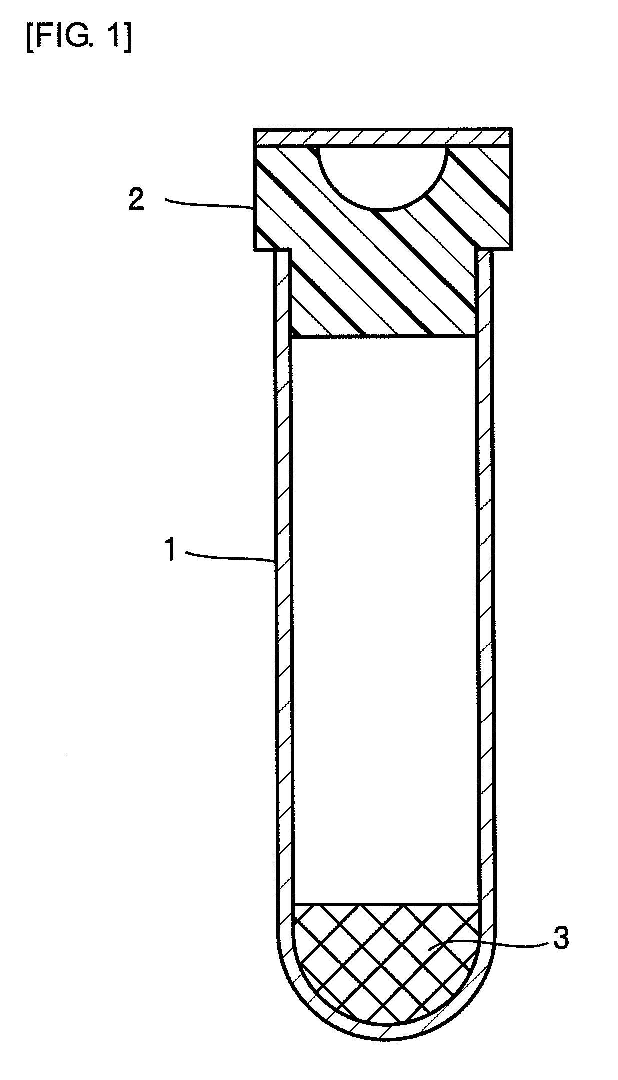 Composition for separation of serum or plasma and container for blood test